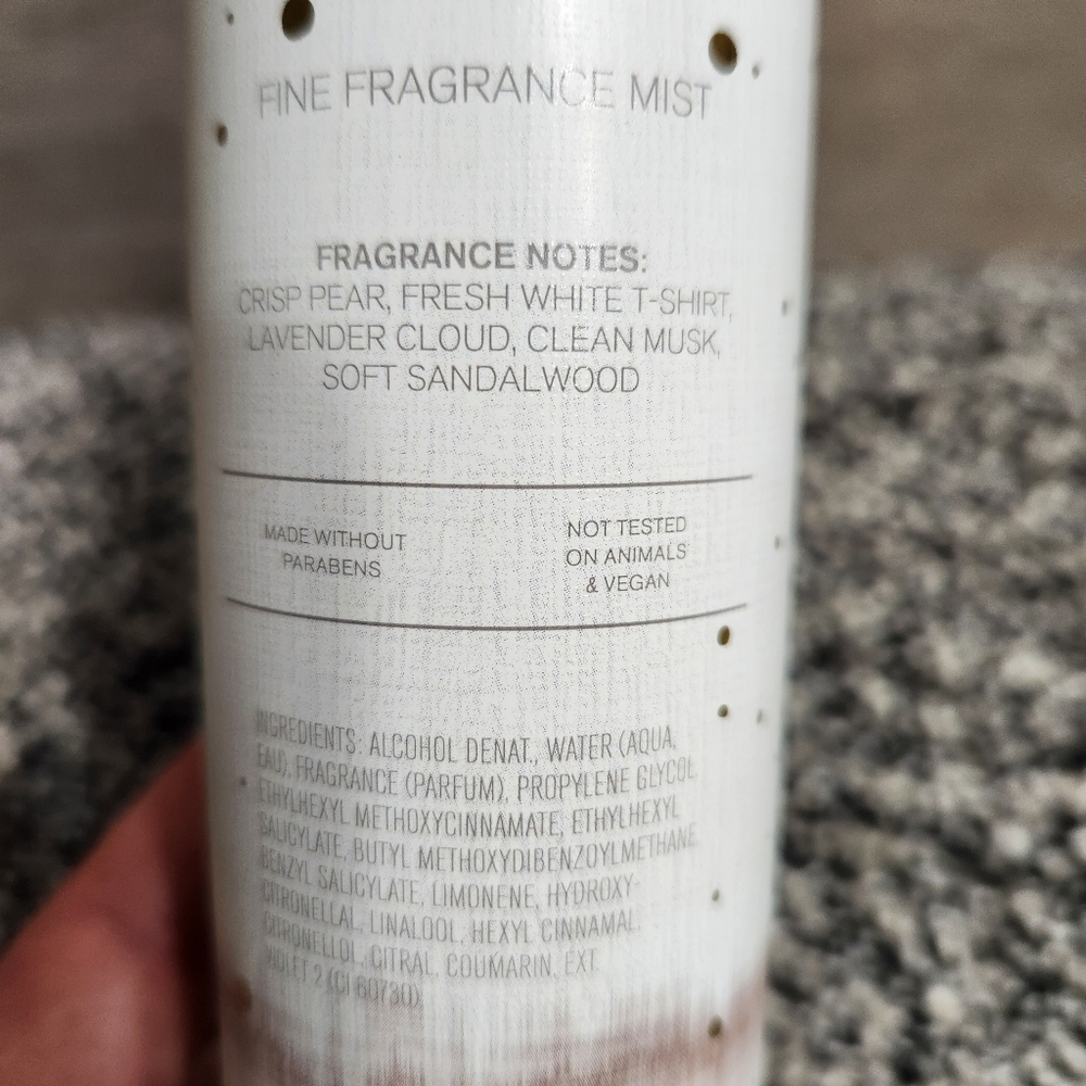 Bath & Body Works WHITE T-SHIRT Fragrance Mist 8 oz Spray, Discontinued,Rare New - Picture 5 of 7